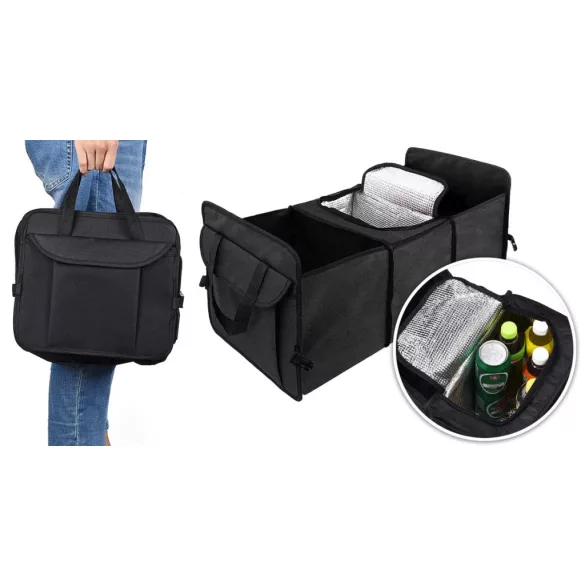 Multi-compartment trunk organizer