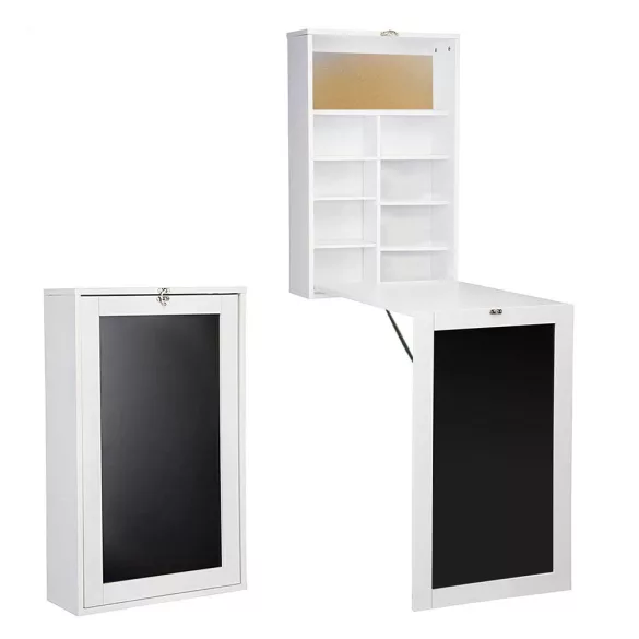 Foldable Desk in Multiple Colors - White