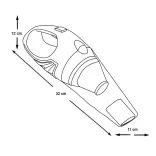 USB Rechargeable Dry-Wet Handheld Vacuum Cleaner, 55W