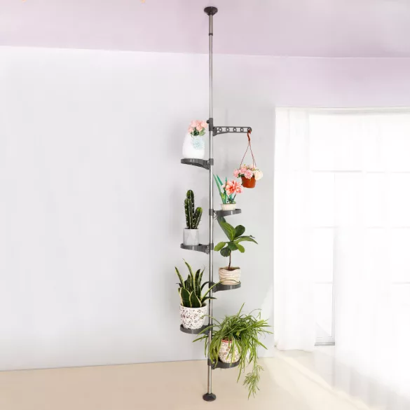 Telescopic Plant Stand, Grey
