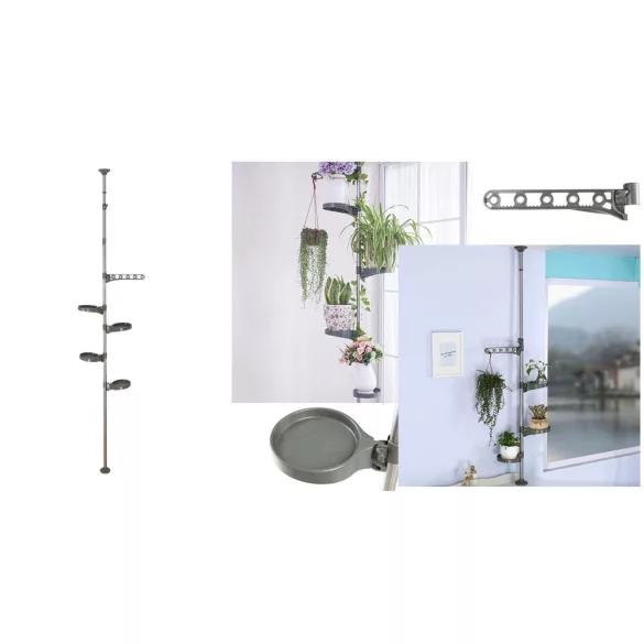 Telescopic Plant Stand, Grey