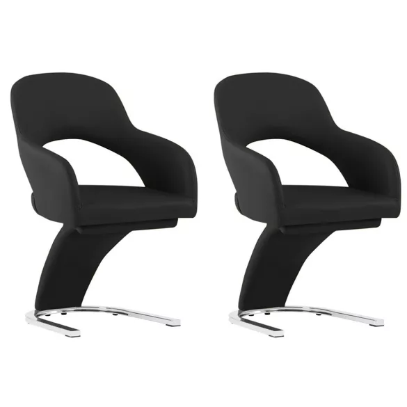 Emma dining chair set of 2, 2 colors - black