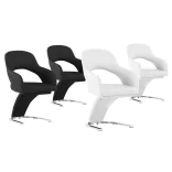 Emma dining chair set of 2, 2 colors - black
