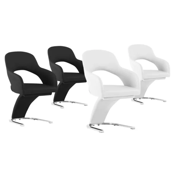 Emma dining chair set of 2, 2 colors - black