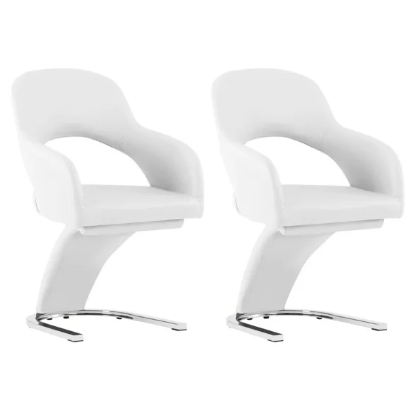 Emma Dining Chair Set of 2, 2 Colors - White