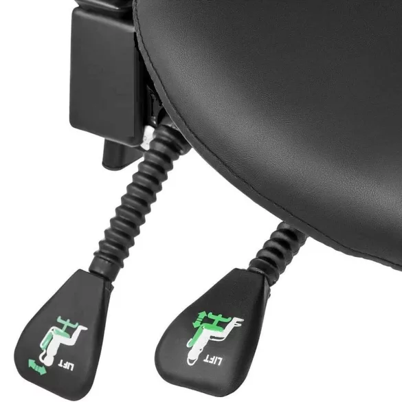 Backrest Swivel Chair in 2 Colors - Black