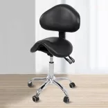 Backrest Swivel Chair in 2 Colors - Black