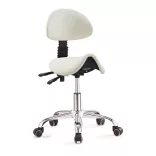 Backrest Swivel Chair in 2 Colors - White