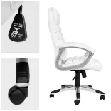 Premium Executive Office Chair, 2 Colors - White