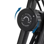 Folding Exercise Bike with Backrest and Resistance Bands