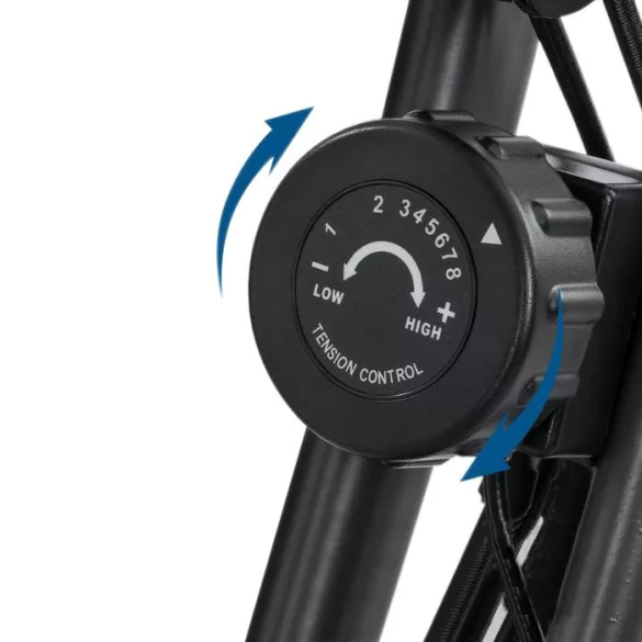 Folding Exercise Bike with Backrest and Resistance Bands