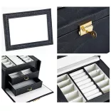 Jewelry Organizer Bag, Multiple Colors - Black