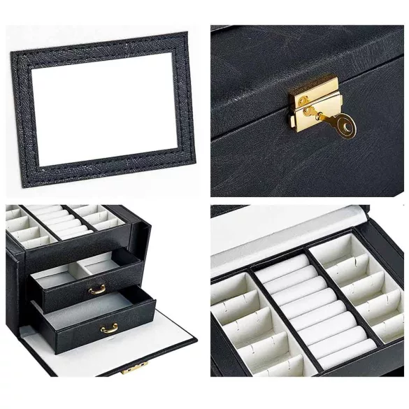 Jewelry Organizer Bag, Multiple Colors - Black