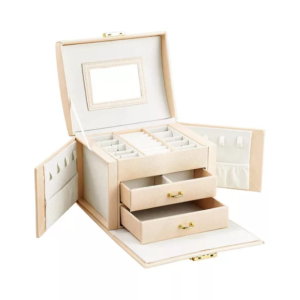 Jewelry Organizer Bag, Available in Multiple Colors - Champagne Color