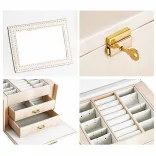 Jewelry Organizer Bag, Available in Multiple Colors - Champagne Color