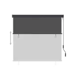 Vertical Sunshade, 1.3*2.5m, Grey