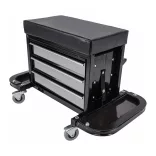 Rolling Mechanic Stool with Drawer