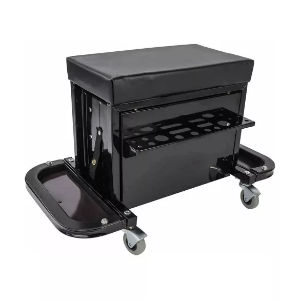 Rolling Mechanic Stool with Drawer