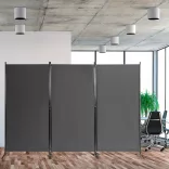 Mobile Room Divider 260x180cm, Grey