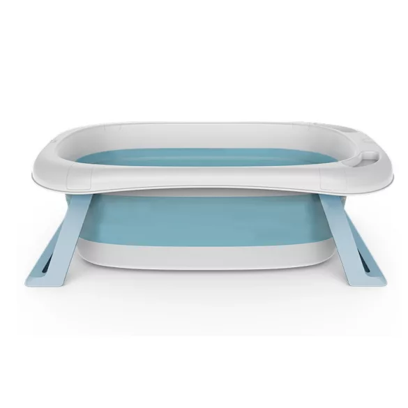 Foldable Baby Bathtub with Net, 2 Colors - Blue