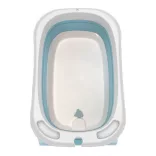 Foldable Baby Bathtub with Net, 2 Colors - Blue