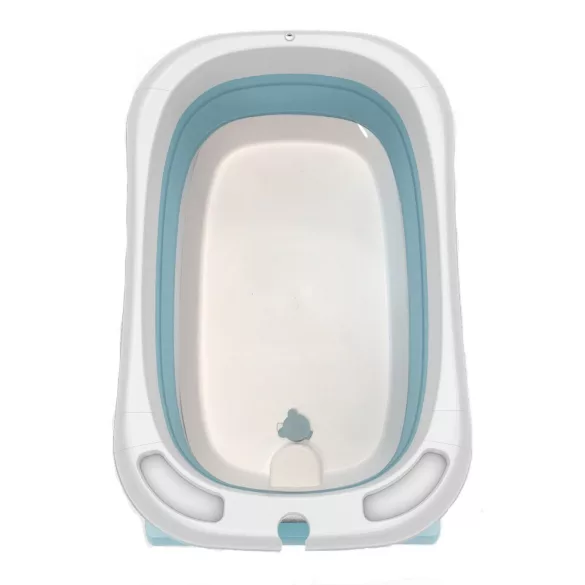Foldable Baby Bathtub with Net, 2 Colors - Blue