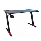 Professional Gaming Desk with Carbon Fiber Coating and LED Lighting