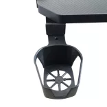 Professional Gaming Desk with Carbon Fiber Coating and LED Lighting