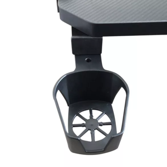 Professional Gaming Desk with Carbon Fiber Coating and LED Lighting