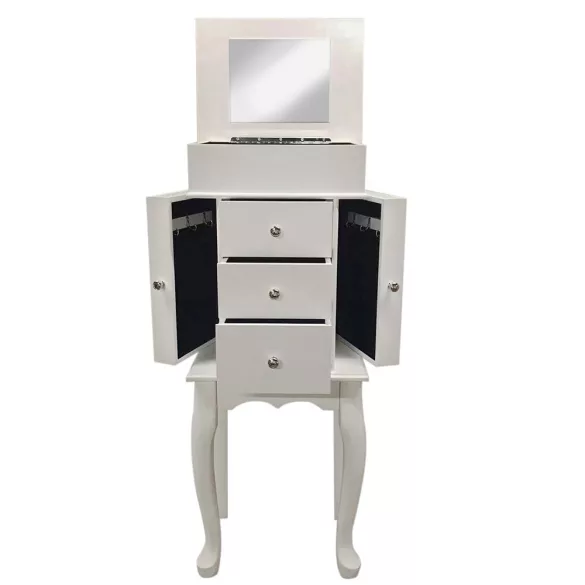 Jewelry Cabinet, White