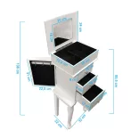 Jewelry Cabinet, White