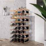 Wooden Wine Rack for 36-40 Bottles