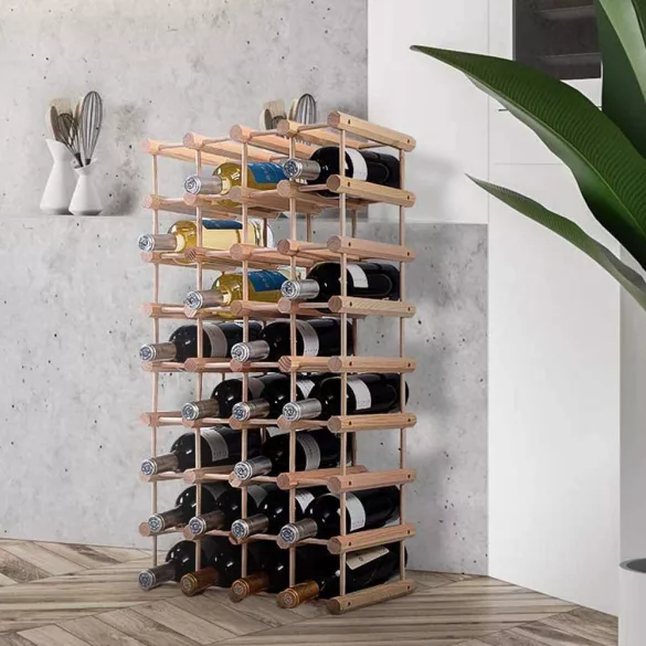 Wooden Wine Rack for 36-40 Bottles