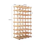 Wooden Wine Rack for 36-40 Bottles