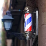 Illuminated Barber Shop Sign