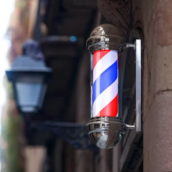 Illuminated Barber Shop Sign