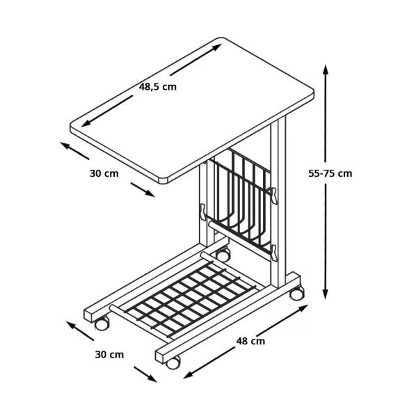 Rolling Laptop Stand