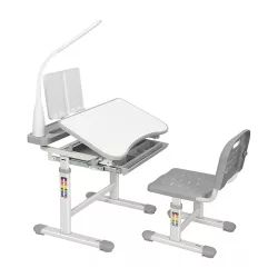 Adjustable Height Multi-Functional Kids Desk - Grey