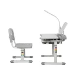 Adjustable Height Multi-Functional Kids Desk - Grey