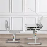 Adjustable Height Multi-Functional Kids Desk - Grey