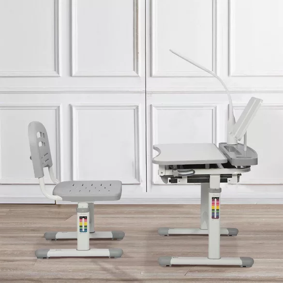 Adjustable Height Multi-Functional Kids Desk - Grey