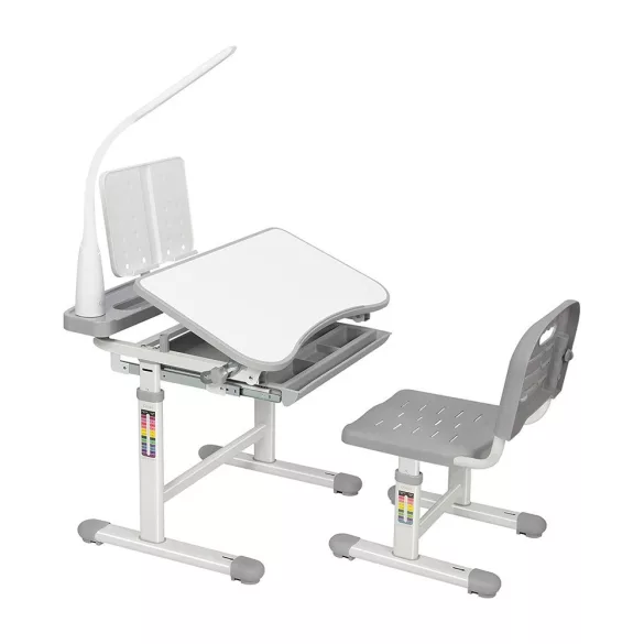 Adjustable Height Multi-Functional Kids Desk - Grey