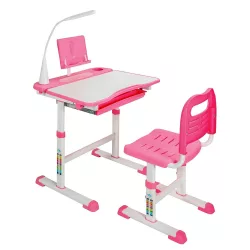 Adjustable Height Multi-Functional Kids Desk - Pink