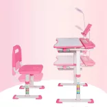 Adjustable Height Multi-Functional Kids Desk - Pink