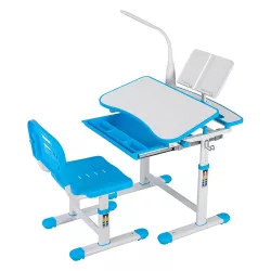 Adjustable Height Multi-Functional Kids Desk - Blue
