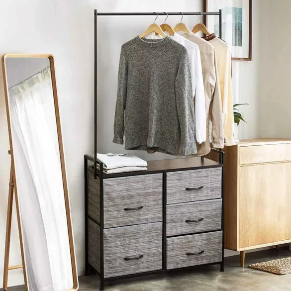 Mobile Drawer Clothing Rack