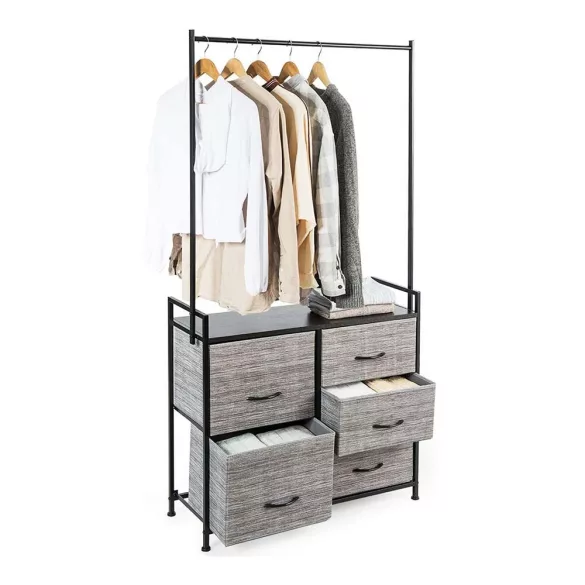 Mobile Drawer Clothing Rack