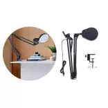 Table-mounted, 2-lens LED Magnifier