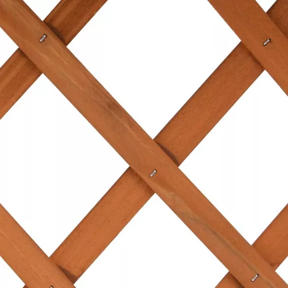 Wooden Flower Box with Trellis