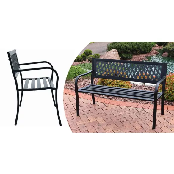 Garden bench, multiple types - lattice
